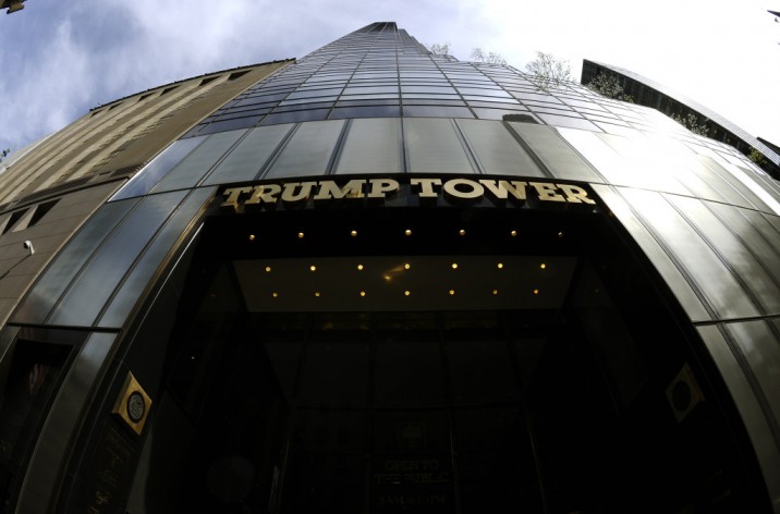 A view of the Trump Tower on 5th Avenue